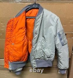 Nous Sommes Authentiques Alpha Industries Veste Flyers Man Ma-1 Made In USA Vg-ex! Moyenne