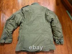 Original 1969 M65 Vietnam Field Jacket Alpha Ind. Cotton Sateen Og 107 Moyen