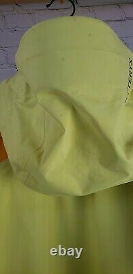 Rare Arcteryx Alpha Anorak Pullover Men Medium Yellow Orange Recco Gore-tex 2012