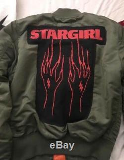 Rare Le Weeknd Complet Pop Up Stargirl Bomber Jacket Taille Petite Nwt