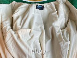 Sympa! Vintage Mlb Oakland A's Athletics Satin Jacket Alpha Taille Large