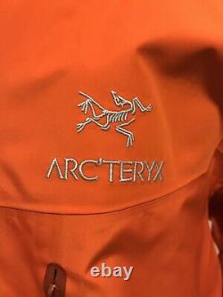 Tn-o Arc'teryx Alpha Sv Jacket Mens Medium Trail Blaze Pdsf & 799