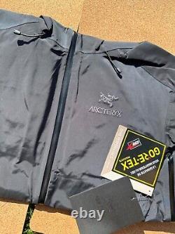 Veste Arcteryx GORE-TEX Alpha SV pour hommes taille M-L coquille noire