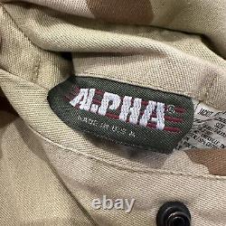 Veste Vintage Alpha Industries pour Hommes en Camouflage Désert MA-1 Militaire