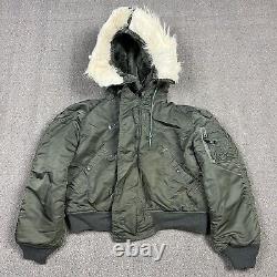 Veste bombardier Vintage des années 80 N-2B Parka volante de l'USAF pour hommes de taille moyenne de la marque Alpha.