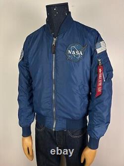 Veste bombardier réversible MA1 NASA 100ème mission de la navette spatiale ALPHA Industries