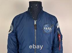 Veste bombardier réversible MA1 NASA 100ème mission de la navette spatiale ALPHA Industries