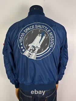 Veste bombardier réversible MA1 NASA 100ème mission de la navette spatiale ALPHA Industries