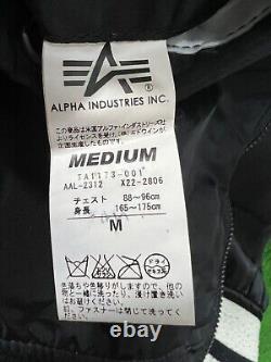 Veste bombardier réversible Sukajan Souvenir avec broderie d'Alpha Industries Japan