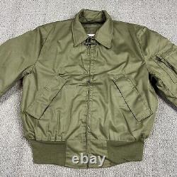 Veste de tankiste militaire américain vintage pour temps froid, taille moyenne pour homme, USGI Alpha