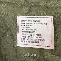 Veste de tankiste militaire américain vintage pour temps froid, taille moyenne pour homme, USGI Alpha