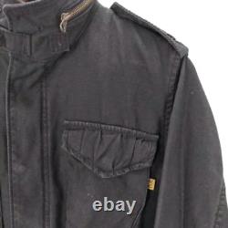 Veste de terrain Alpha Industries M-65, veste militaire pour hommes, taille M, en coton noir, provenant du JP.
