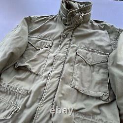 Veste de terrain Vintage Alpha Industries M65 pour homme, taille moyenne régulière, OG-107, Vietnam des années 70