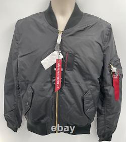 Veste de vol à fermeture éclair de longueur moyenne Alpha Industries Ma-1 Skymaster pour hommes, taille moyenne