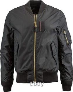 Veste de vol à fermeture éclair de longueur moyenne Alpha Industries Ma-1 Skymaster pour hommes, taille moyenne