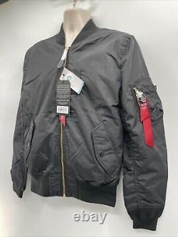 Veste de vol à fermeture éclair de longueur moyenne Alpha Industries Ma-1 Skymaster pour hommes, taille moyenne