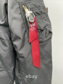 Veste de vol à fermeture éclair de longueur moyenne Alpha Industries Ma-1 Skymaster pour hommes, taille moyenne