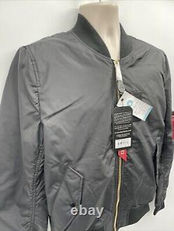 Veste de vol à fermeture éclair de longueur moyenne Alpha Industries Ma-1 Skymaster pour hommes, taille moyenne