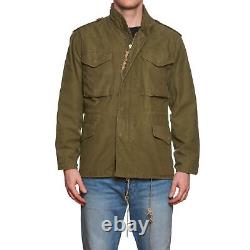 Veste militaire en coton olive Vintage ALPHA INDUSTRIES M-65 de taille M