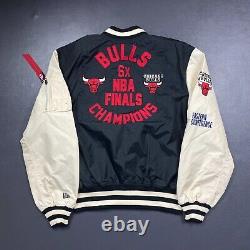 Veste réversible 100% authentique Chicago Bulls x New Era x Alpha taille M pour hommes