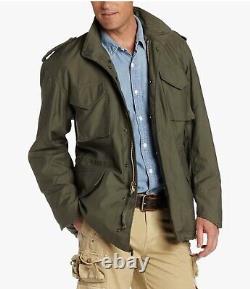 Veste vintage Alpha Industries taille M, manteau de terrain vert militaire pour temps froid M65