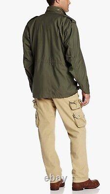 Veste vintage Alpha Industries taille M, manteau de terrain vert militaire pour temps froid M65