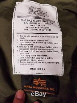 Vestes De Campagne M65 Pour Hommes Alpha Fabriquées Aux États-unis Par Le Gouvernement