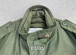 Vintage U. S. Army Alpha Industries Cold Weather Field Coat & Liner Moyen Court