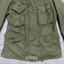 Vintage Us Military M-65 Og-107 Field Jacket Taille M Vietnam Alpha Industries